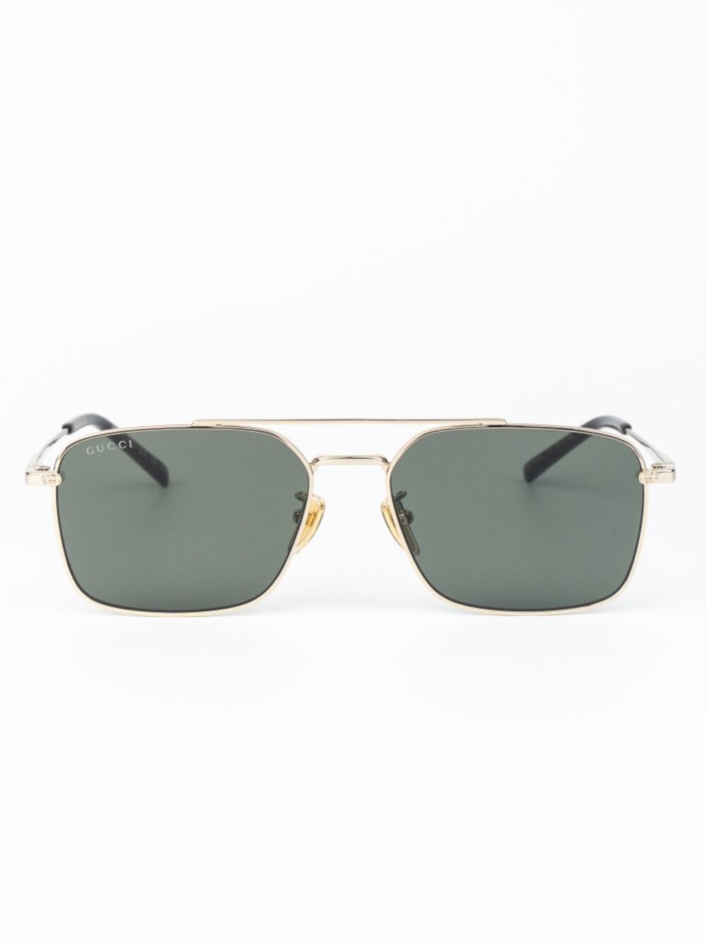 Gucci Men Sunglasses Gold Grey Rectangular GG1957SA 001 NEW AUTHENTIC - Picture 3 of 12